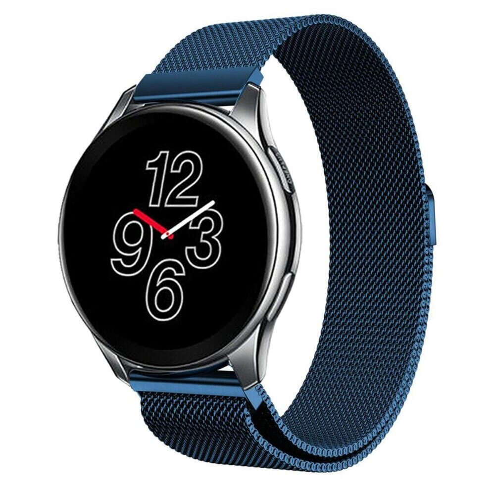 Strap-it® Strap-it OnePlus Watch Milanese band (blauw)