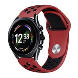 Strap-it® Fossil Gen 6 - 44mm sport band (rood/zwart)