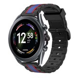 Strap-it® Fossil Gen 6 - 44mm Special Edition band (zwart/blauw)