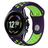 Strap-it® Fossil Gen 6 - 44mm sport band (paars/groen)