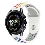 Strap-it® Fossil Gen 6 - 44mm sport band (wit kleurrijk)