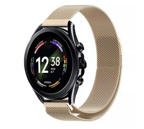 Strap-it® Fossil Gen 6 - 44mm Milanese band (champagne)