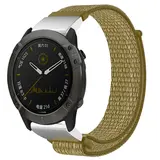 Strap-it® Garmin Fenix 5x / 6x nylon band (olijfgroen)