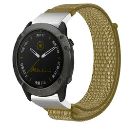 Strap-it® Garmin Fenix 5x / 6x nylon band (olijfgroen) Strap-it® Garmin Fenix 5x / 6x nylon band (olijfgroen)