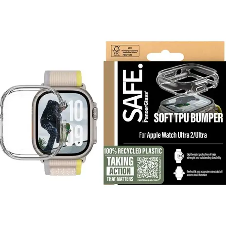 PanzerGlass PanzerGlass Apple Watch Ultra (2) SAFE. Bumper (transparant)