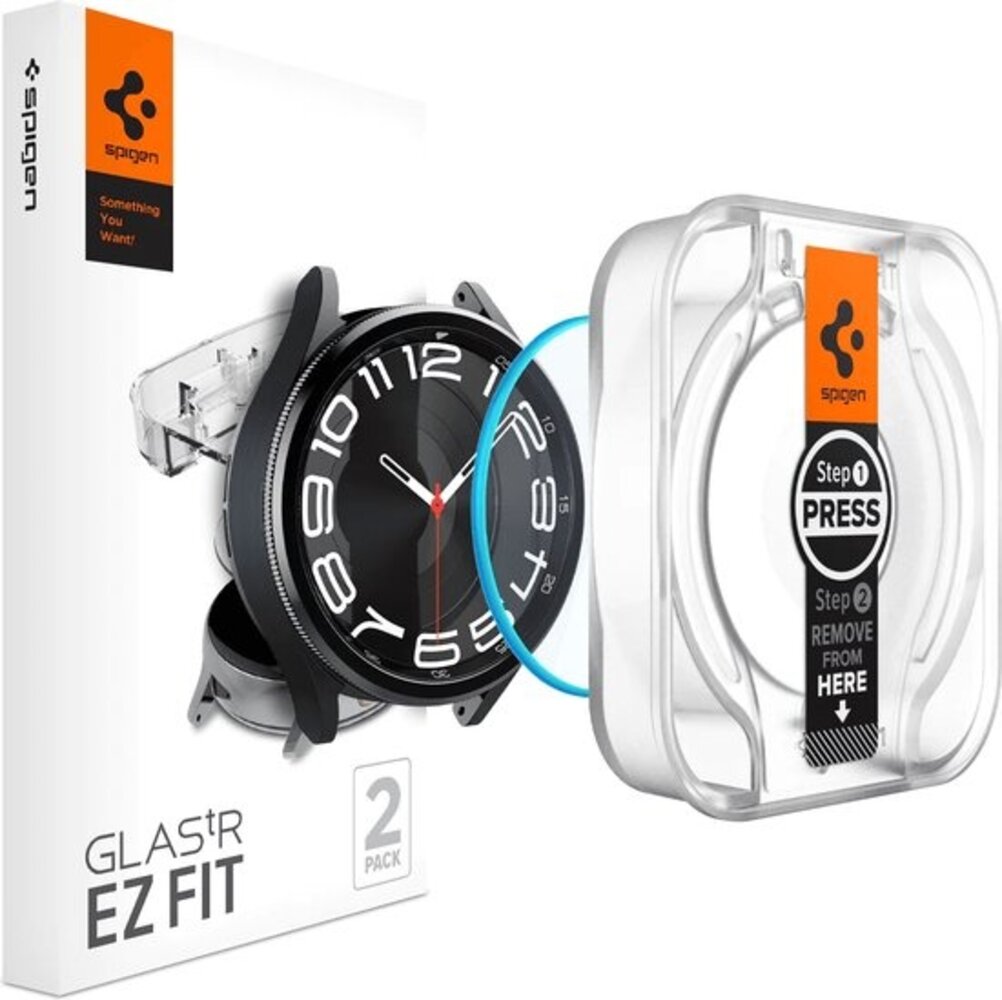 Spigen Spigen Samsung Galaxy Watch 6 Classic 47mm Screen Protector met montage frame (2-pack) Spigen Spigen Samsung Galaxy Watch 6 Classic 47mm Screen Protector met montage frame (2-pack)