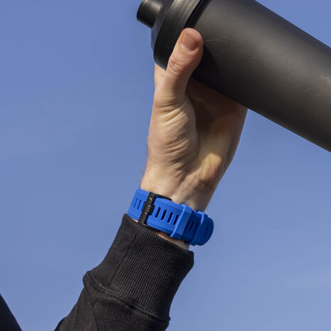 Strap-it® Strap-it Garmin Quatix 3 / 6x / 7x Solar siliconen bandje (blauw)