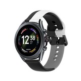 Strap-it® Fossil Gen 6 - 44mm triple sport band (zwart-wit-grijs)
