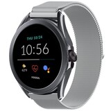 Strap-it® Fossil Gen 5e - 44mm Milanese band (zilver) Strap-it® Fossil Gen 5e - 44mm Milanese band (zilver)