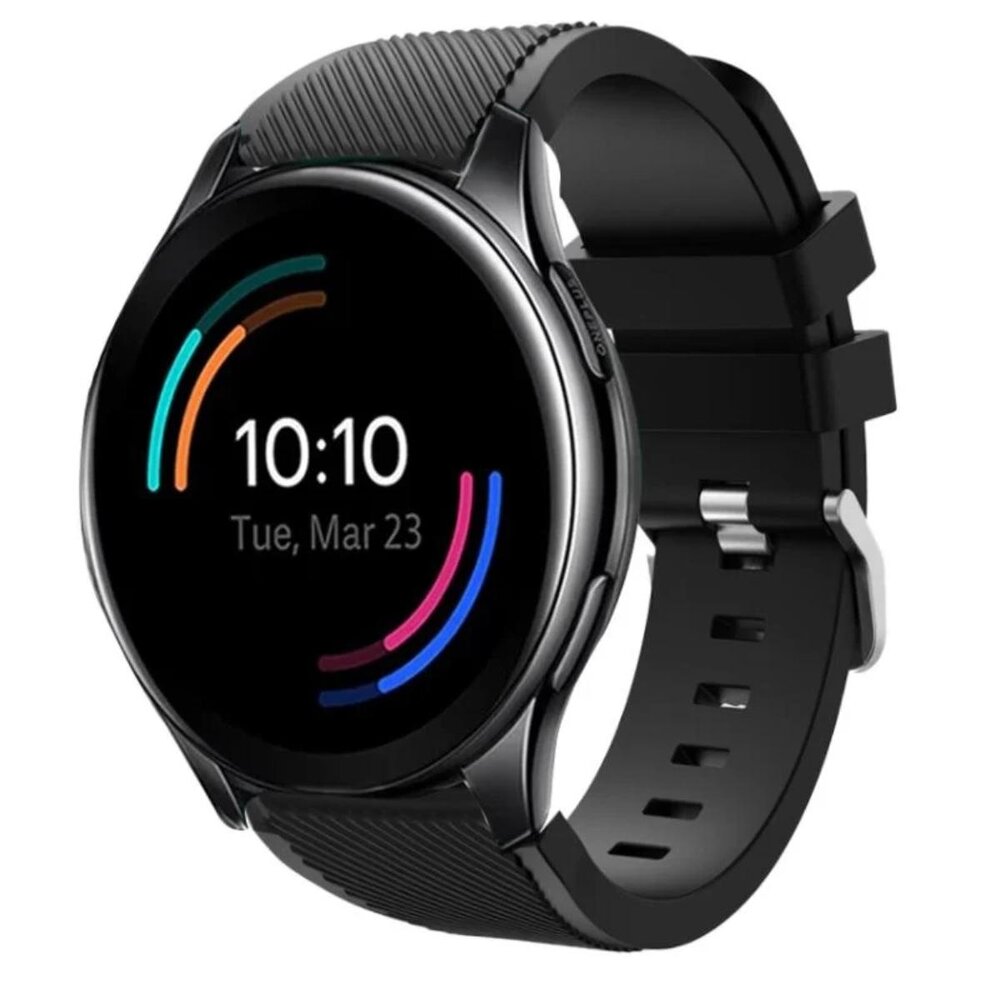 Strap-it® Strap-it OnePlus Watch siliconen bandje (zwart)