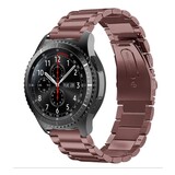 Strap-it® Samsung Galaxy Watch 46mm stalen band (brons-goud)