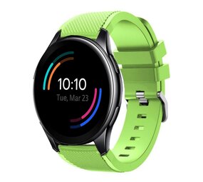 Strap-it® OnePlus Watch siliconen bandje (lichtgroen)