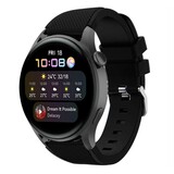 Strap-it® Huawei Watch 3 (Pro) siliconen bandje (zwart)