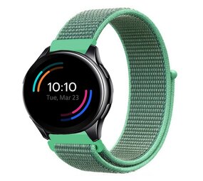 Strap-it® OnePlus Watch nylon bandje (mint)