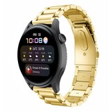 Strap-it® Huawei Watch 3 (Pro) stalen band (goud)