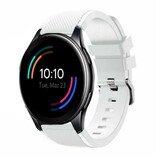 Strap-it® OnePlus Watch siliconen bandje (wit)