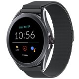 Strap-it® Fossil Gen 5e Milanese band (zwart)