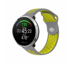 Strap-it® Polar Unite sport band (grijs/geel)