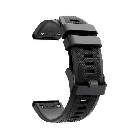 Strap-it® Strap-it Garmin Tactix 8 - 47mm siliconen bandje (zwart)