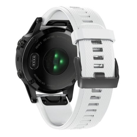 Strap-it® Strap-it Garmin Tactix 8 - 47mm siliconen bandje (wit)