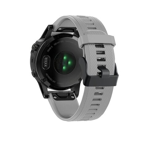 Strap-it® Strap-it Garmin Tactix 8 - 47mm siliconen bandje (grijs)