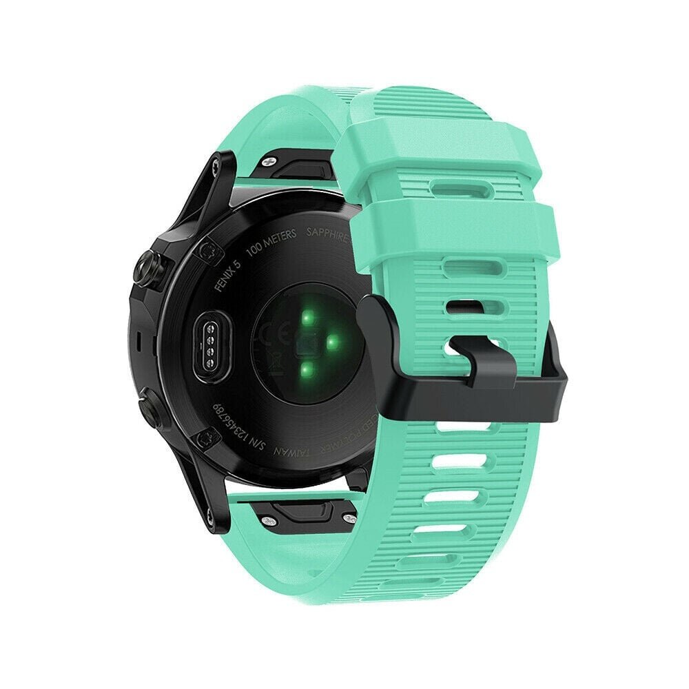 Strap-it® Strap-it Garmin Tactix 8 - 51mm siliconen bandje (aqua)