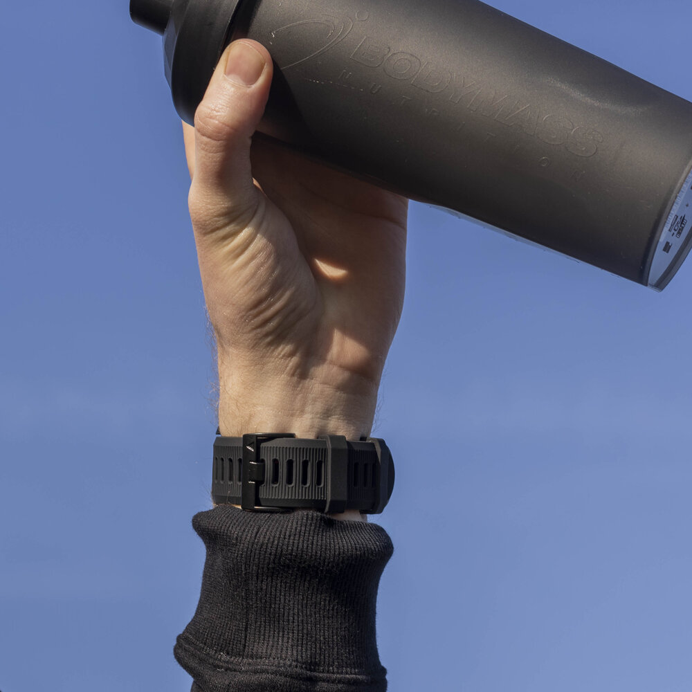 Strap-it® Strap-it Garmin Tactix 7 siliconen bandje (zwart)