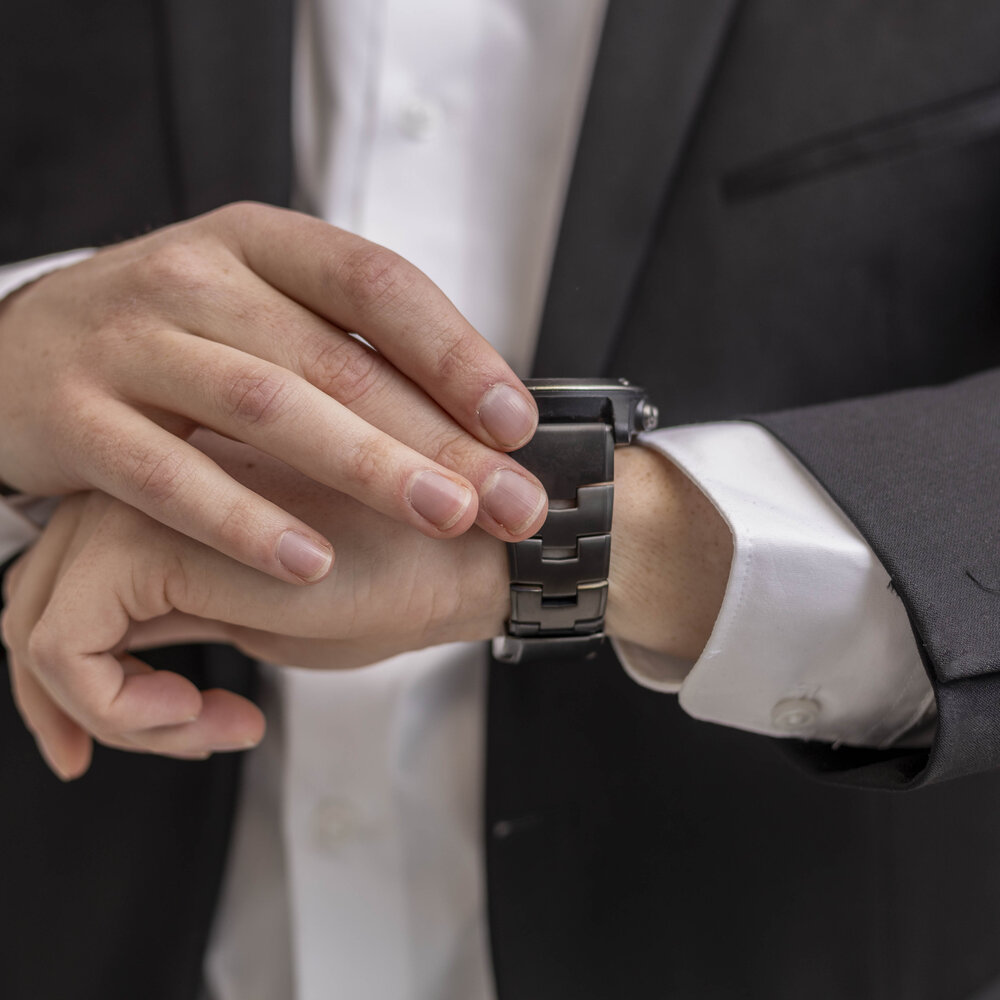 Strap-it® Strap-it Garmin Tactix 7 titanium bandje (grafiet)