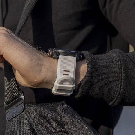 Strap-it® Strap-it Garmin Tactix 8 - 51mm siliconen bandje (wit)