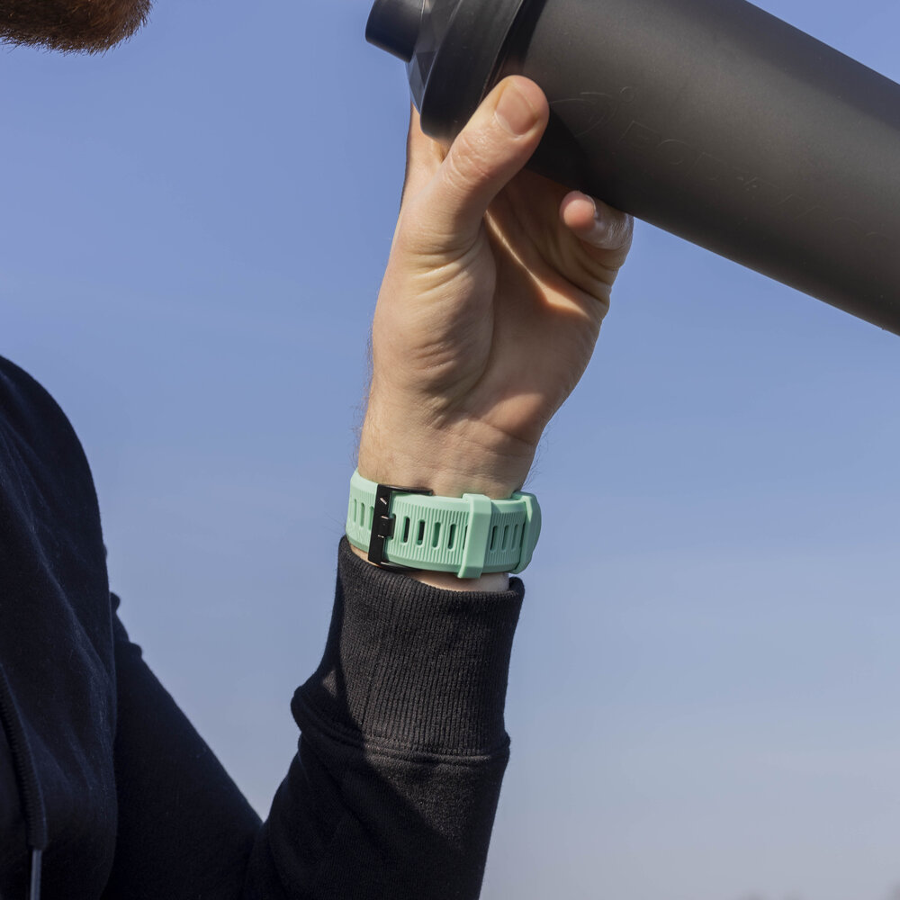 Strap-it® Strap-it Garmin Tactix 8 - 51mm siliconen bandje (aqua)