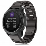 Strap-it® Garmin Fenix 7 titanium bandje (grafiet)
