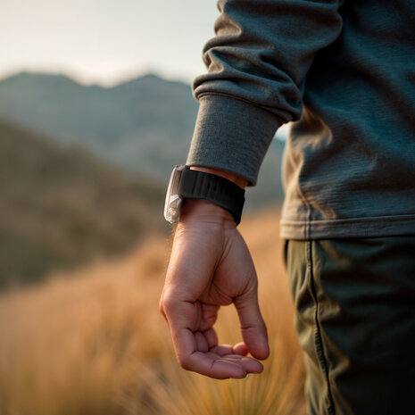 Strap-it® Strap-it Garmin Enduro 1 / 2 / 3 outdoor siliconen band (zwart) Strap-it® Strap-it Garmin Enduro 1 / 2 / 3 outdoor siliconen band (zwart)