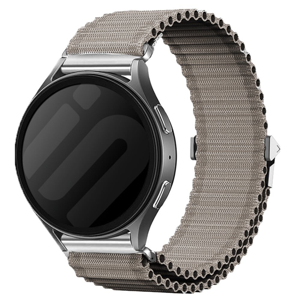 Strap-it® Strap-it Huawei Watch GT outdoor nylon bandje (grijs)