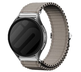 Strap-it® Fossil Gen 6 - 44mm outdoor nylon bandje (grijs)