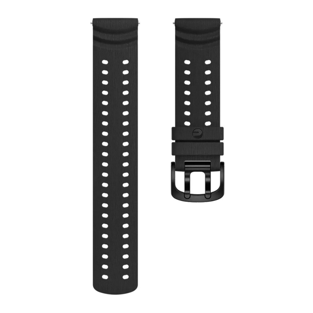 Strap-it® Strap-it Polar Vantage V3 silicone grain band (zwart)