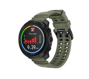 Strap-it® Polar Grit X2 Pro silicone grain band (legergroen)