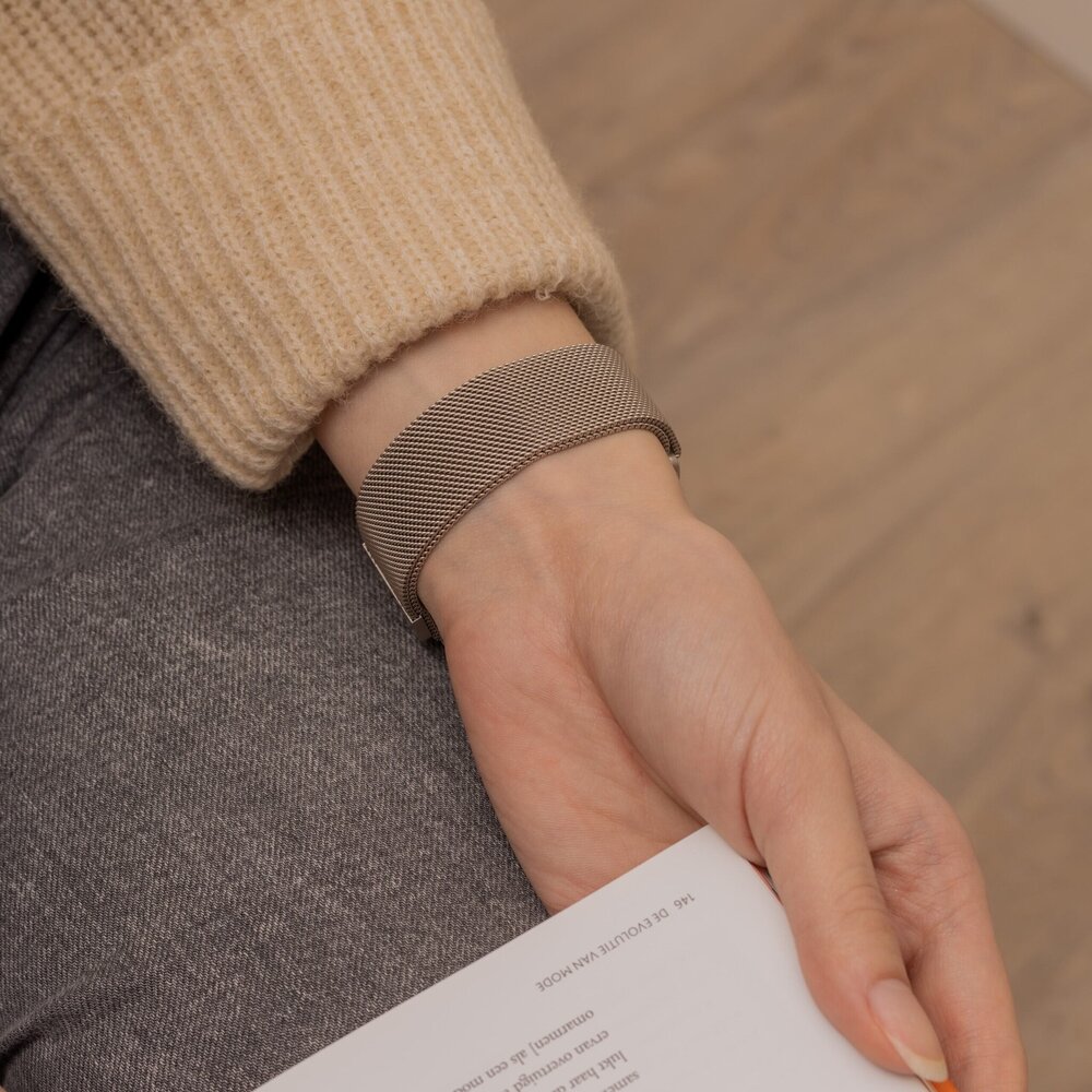 Strap-it® Strap-it Samsung Galaxy Watch FE Milanese band (champagne) Strap-it® Strap-it Samsung Galaxy Watch FE Milanese band (champagne)