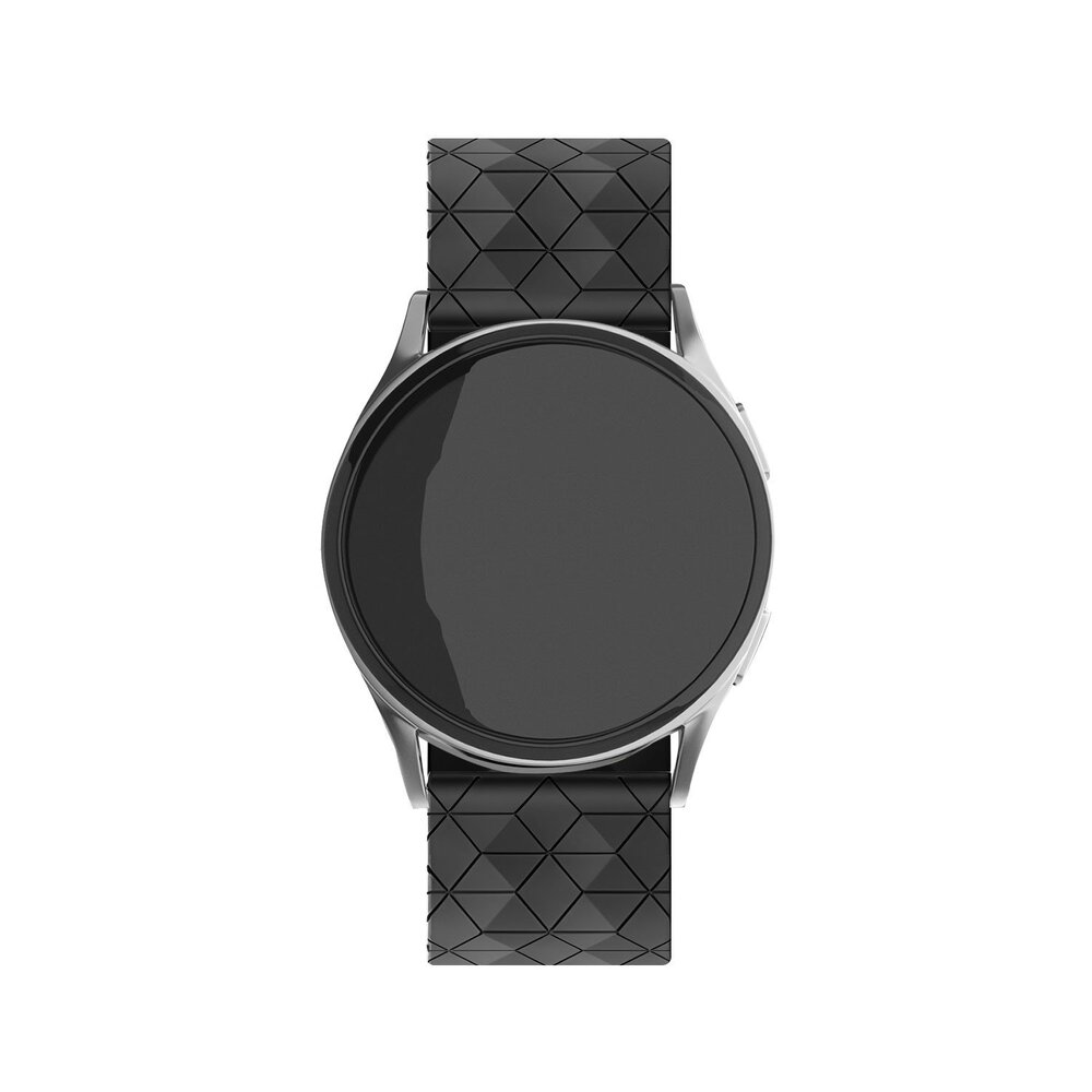 Strap-it® Strap-it Oppo Watch X2 silicone hexa band (zwart)