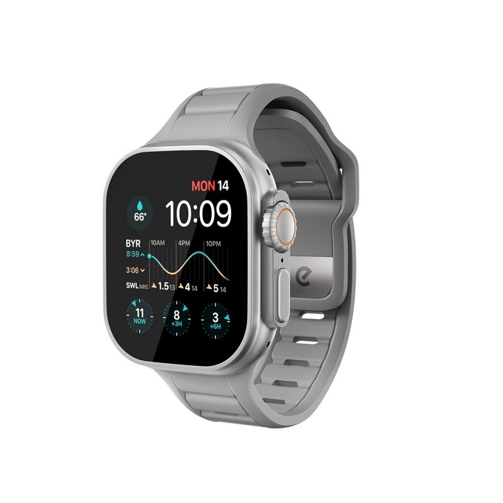 KeyBudz KeyBudz Apple Watch 44/45/46mm/Apple Watch bandje Journey (Stone Grey)