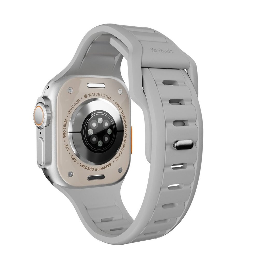 KeyBudz KeyBudz Apple Watch 44/45/46mm/Apple Watch bandje Journey (Stone Grey)