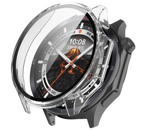 Strap-it® OnePlus Watch 3 PC case met glas (transparant)