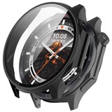 Strap-it® OnePlus Watch 3 PC case met glas (zwart)