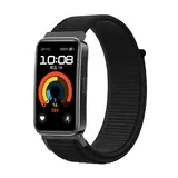 Strap-it® Huawei Band 10 nylon bandje (zwart)