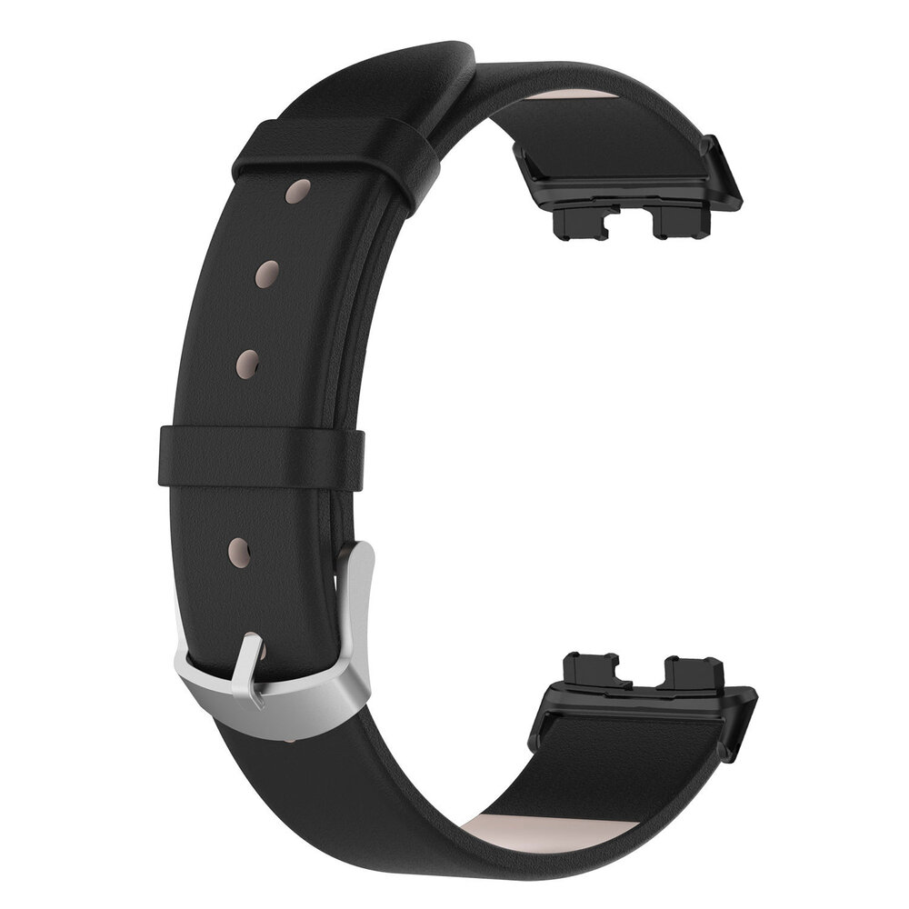 Strap-it® Strap-it Huawei Band 10 leren bandje (zwart) Strap-it® Strap-it Huawei Band 10 leren bandje (zwart)