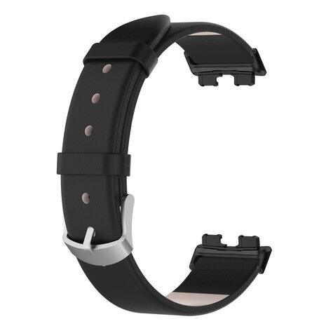 Strap-it® Strap-it Huawei Band 10 leren bandje (zwart) Strap-it® Strap-it Huawei Band 10 leren bandje (zwart)