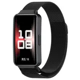 Strap-it® Huawei Band 10 Milanese band (zwart) Strap-it® Huawei Band 10 Milanese band (zwart)
