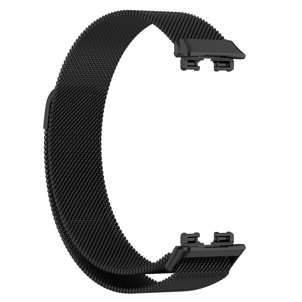 Strap-it® Strap-it Huawei Band 10 Milanese band (zwart)