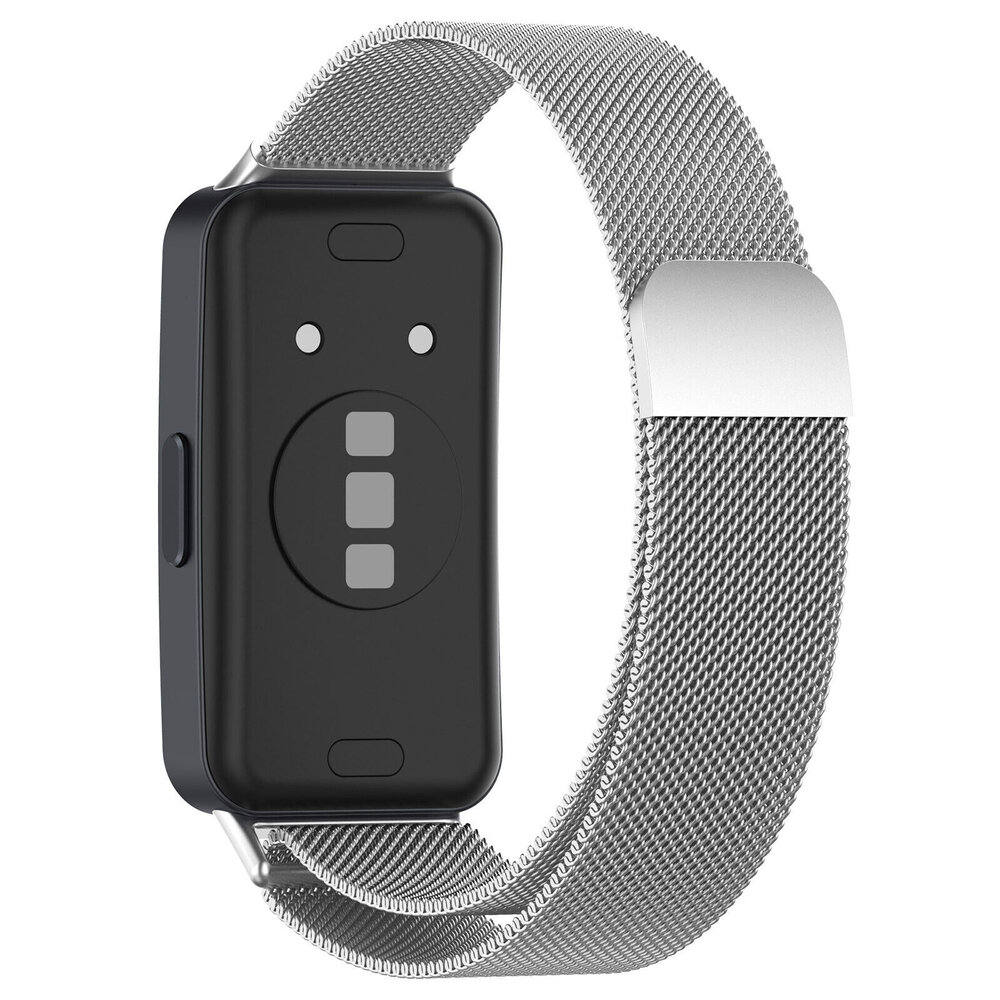 Strap-it® Strap-it Huawei Band 10 Milanese band (zilver)