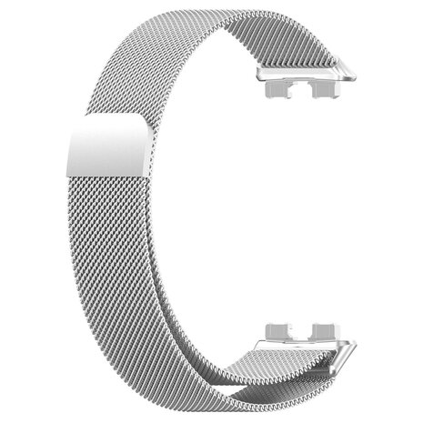 Strap-it® Strap-it Huawei Band 10 Milanese band (zilver)