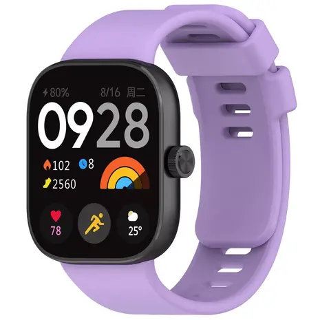 Strap-it® Strap-it Redmi Watch 5 siliconen bandje (lichtpaars)